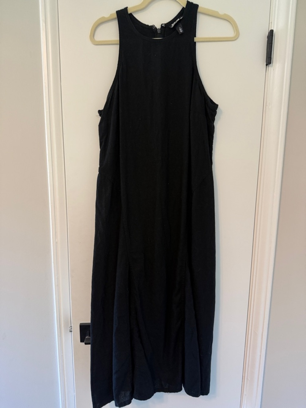 Linen Black Maxi Dress